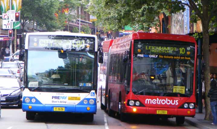 Sydney Buses Metrobus Volvo B12BLEA Custom CB60 1676 & 1701